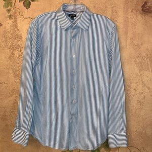 Apt 9 Men’s button down double blue stripe shirt S